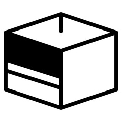 Box icon. Empty open shipping box or unboxing. Carton boxes icon. Stock vector. Vector illustration.