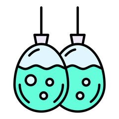   Water Balloon line filled icon