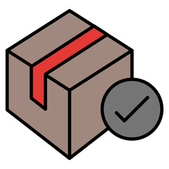   Disposable packaging solutions line filled icon