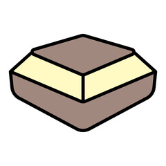   Ecofriendly takeaway packaging line filled icon