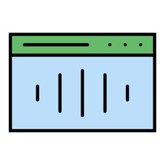   Sound Design line filled icon