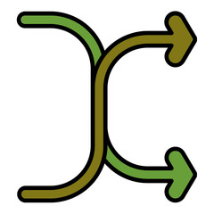   Audiovisual Fusion line filled icon