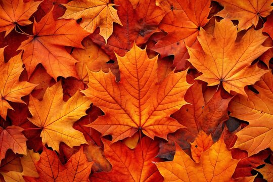 Autumn maple leaves background, close up. Fall season concept.