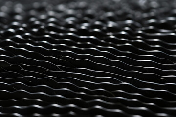 close up black plastic abstract background