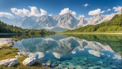 lake in the mountains