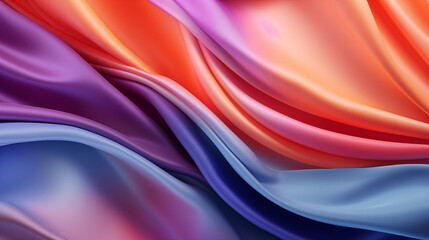 An elegant background showing a flowing iridescent pleated fabric