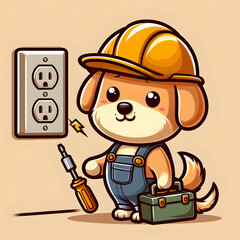 Electrician dog 