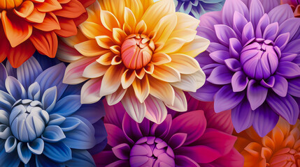 Obraz premium Colorful bouquet Abstract wallpaper