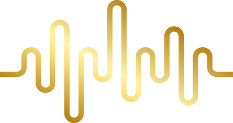 Gold Gradient Soundwave