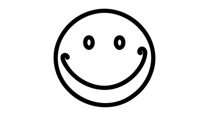 Smile icon vector. Face emoticon sign vector illustration on white background