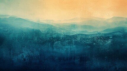 Artistic blend of grainy details, gradients, and subtle blurs in abstract landscape