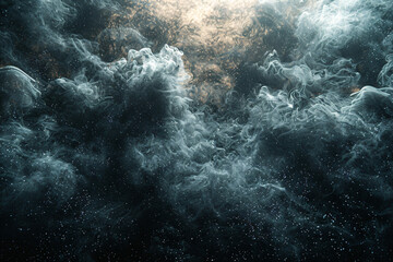 Fototapeta premium Abstract cosmic nebula background. Digital art with dark and light hues for creative design and print.