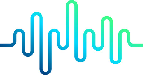 Blue Gradient Soundwave