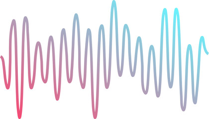 Pink and Blue Gradient Soundwave