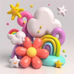 easter bunny with eggs