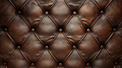 Luxurious Leather: The Brown Rhombus Pattern