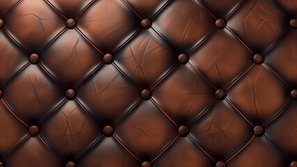 Luxurious Leather: The Brown Rhombus Pattern