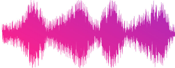 Pink and Purple Gradient Soundwave