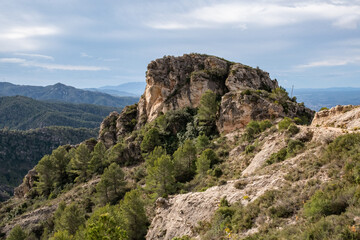 Fototapeta na wymiar Spanien - Spain - Berge - Mountains - Serres de Cardo-el Boix