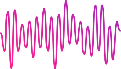Pink and Purple Gradient Soundwave