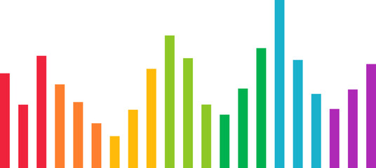 Rainbow Soundwave Equalizer Flat