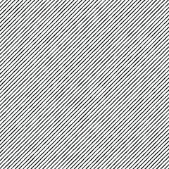 Seamless striped geometric pattern with hand-drawn style diagonal irregular corrugated black lines on a white background.  Monochrome linear texture. Vector illustration.
