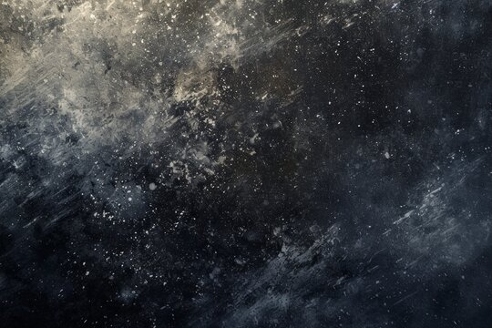 Enchanted cosmos: Grainy design background simulating a starry midnight skyfall, invoking a sense of enchanting wonder and cosmic fascination for captivating design expressions