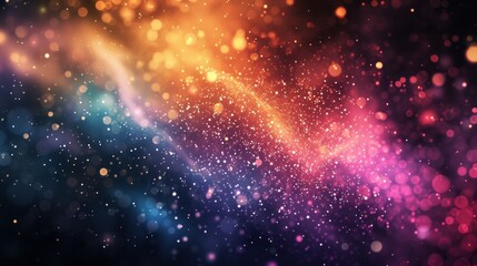 Celestial dreams: Grainy design background creating galactic vibes, adorned with stardust-like particles, setting the stage for celestial and dreamlike design applications