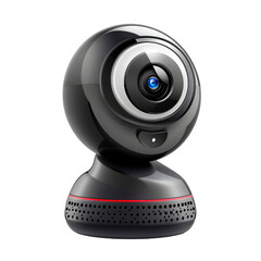 Modern Black and Silver Web Camera , Transparent Background, Cut Out