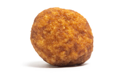 Palm cheese cookies side view isolated on white background clipping path