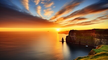 Captivating Views of Beautiful Cliffs as Day Ends