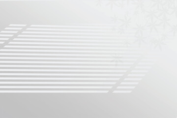 shadow of blinds with a tree on white color wall background. Used for backgrounds, cardboards, tropic concepts, autumn for product presentation podium and mockup. Editable. EPS 10