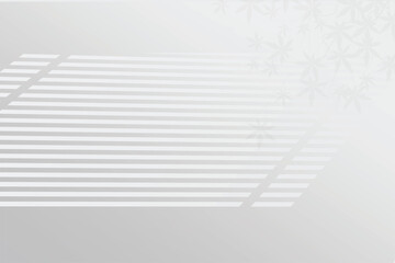 shadow of blinds with a tree on white color wall background. Used for backgrounds, cardboards, tropic concepts, autumn for product presentation podium and mockup. Editable. EPS 10