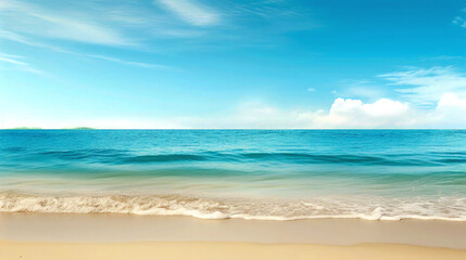 Fototapeta na wymiar Landscape sand beach sea background.