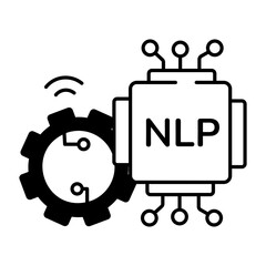 Machine Learning Linear Icon