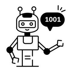 Deep Learning Linear Icon