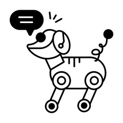  AI and VR Technology Linear Icons
