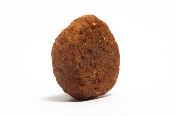 Palm cheese cookies back view isolated on white background clipping path