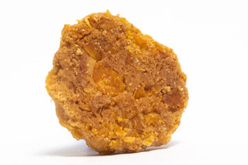 Cornflakes cookies back view isolated on white background clipping path
