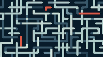 Seamless geometric maze pattern