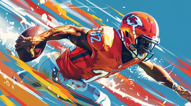 Sports Event Posters: Colorful and dynamic poster illustrations promoting major sports events, capturing the excitement and promising spectators a thrilling experience
