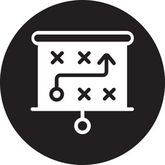 strategic plan glyph icon