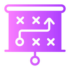 strategic plan gradient icon