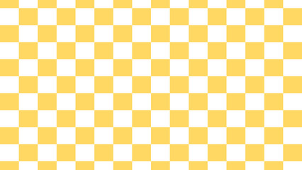 Sunny Yellow Checkered Pattern, A cheerful sunny yellow and white checkered pattern, evoking a sense of joy and brightness.