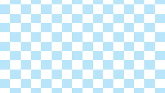 Soft Blue Checkered Background, Soft blue and white checkered pattern offering a tranquil vibe for backgrounds, wallpapers, or fabric designs.