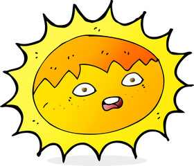 cartoon sun