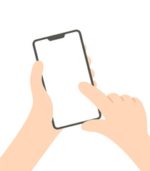 スマホを持つ手