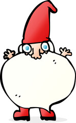 cartoon tiny santa