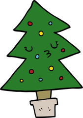 cartoon christmas tree