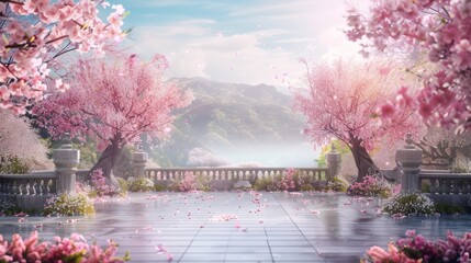 Cherry Tree Blossom in Spring